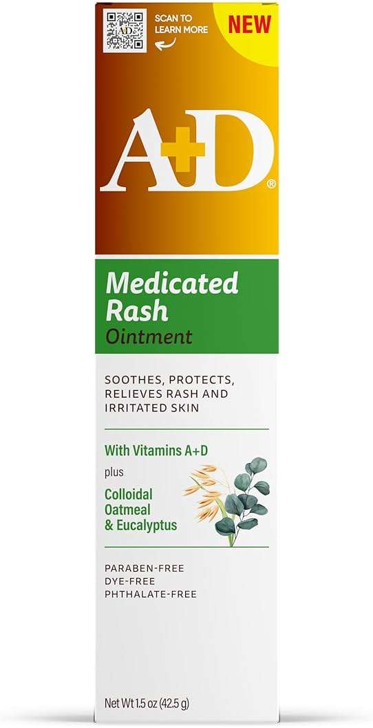 A+D Medicated Rash Ointment 1.5 oz– Relieves Rash & Skin Irritated Skin from Poison Ivy, Eczema, Beard, Bikini, Dry Skin, Chapped Skin, bug bites. Made with Colloidal Oatmeal - Image 1