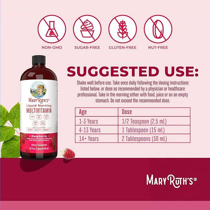 MARYRUTH'S Liquid Morning Multivitamin Raspberry (32oz) & Liquid Nighttime Multimineral Coconut (15.22oz) | Sugar-Free, No Melatonin | Vegan, Non-GMO | Supports Sleep, Beauty, and Overall Health - Image 8