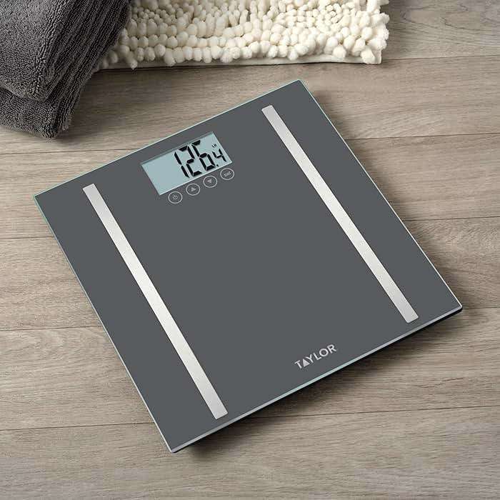 Taylor Digital Body Composition Scale, Bathroom Scale for Body Weight, Measures Body Fat, Body Water & Muscle Mass, 8 User Recognition, Normal & Athlete Modes, 400 lb Capacity, Black - Image 2