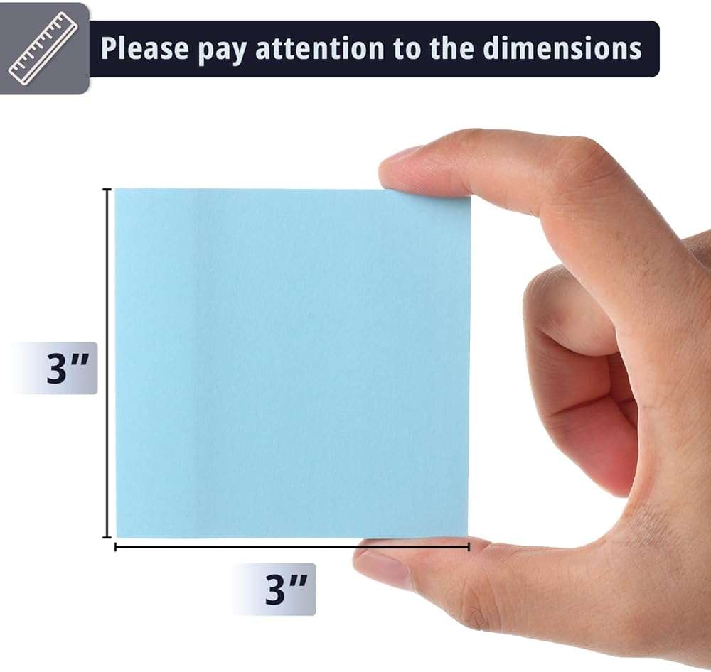 Mr. Pen- Sticky Notes, 3"x3", 12 Pads, 720 Sheets, Pastel Colors, Sticky Notes Bulk, Self-Stick Note Pads, Perfect for Office, School, Home, Study & Organization - Image 2