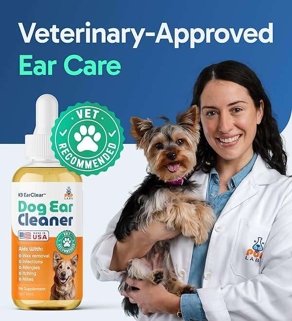 Pup Labs Ear Clear, Natural Dog Ear Cleaner and Infection Treatment for Dogs, Dog Drops for Itching, Irritation, & Wax Build-Up, 1 oz Bottle with Dropper - Image 6