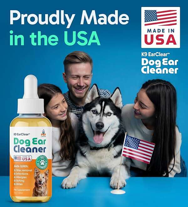 Pup Labs Ear Clear, Natural Dog Ear Cleaner and Infection Treatment for Dogs, Dog Drops for Itching, Irritation, & Wax Build-Up, 1 oz Bottle with Dropper - Image 7
