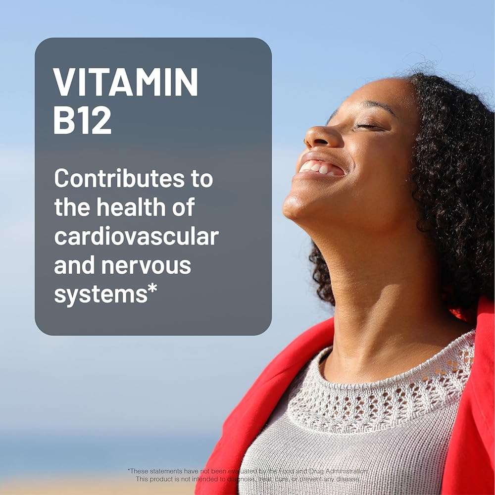 NatureWise Vitamin B12 3000 mcg - Extra Strength - Supplement for Supporting Energy Levels, Mental Clarity, Nervous System Health - Easy-to-Swallow, Soy and Gluten-Free, Non-GMO - 60 Softgels - Image 8