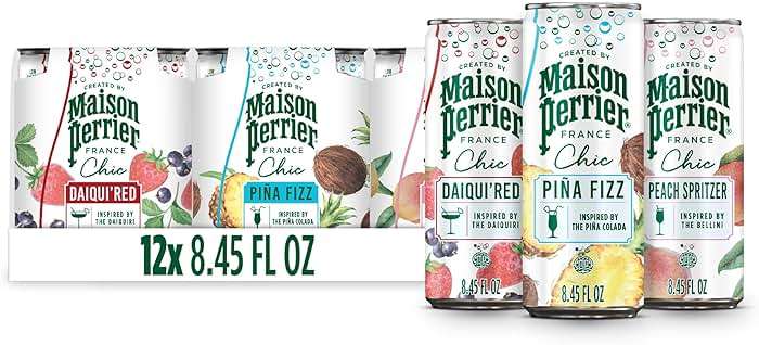 Maison Perrier Chic Variety Pack Flavored Sparkling Beverage, Low Calorie, Mocktails, 12-Pack - Image 1