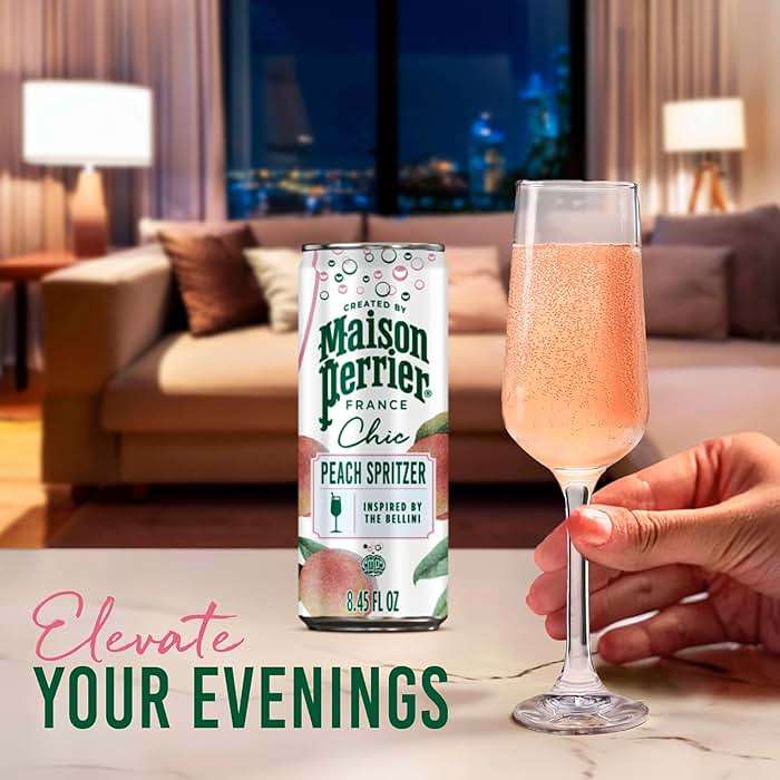 Maison Perrier Chic Variety Pack Flavored Sparkling Beverage, Low Calorie, Mocktails, 12-Pack - Image 4
