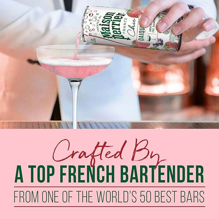 Maison Perrier Chic Variety Pack Flavored Sparkling Beverage, Low Calorie, Mocktails, 12-Pack - Image 5