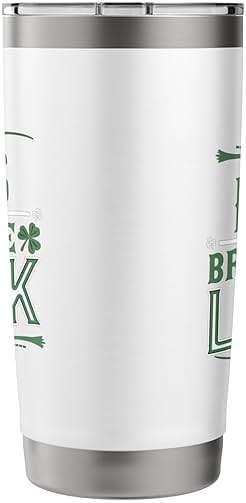 Pizzas Bring Me Luck St Patricks Day Shenanigans Stainless Steel Insulated Tumbler - Image 3
