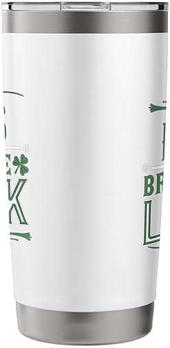 Pizzas Bring Me Luck St Patricks Day Shenanigans Stainless Steel Insulated Tumbler - Image 5
