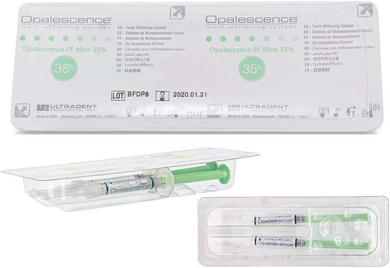 Opalescence 35% CP Mint - Gel Syringes Teeth Whitening - Refill Kit (4 Syringes) Carbamide Peroxide Gel. Made by Ultradent. Tooth Whitening Refill Syringes with Toothbrush. 5197-2tb - Image 8
