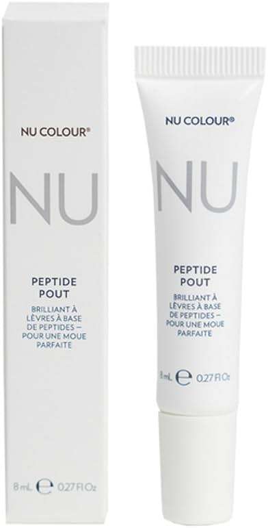 Nu Colour Peptide Pout Lip Enhancer | Hydrating & Plumping Formula with Advanced Peptides & Botanical Extracts | Smooth, Moisturized, Volumized Lips | Lightweight, Non-Sticky | 0.27 fl oz - Image 1