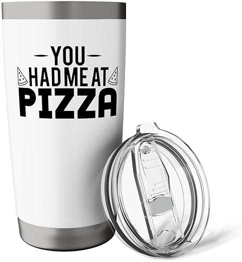 Pizza Lover Funny - You Had Me At Pizza Stainless Steel Insulated Tumbler - Image 6