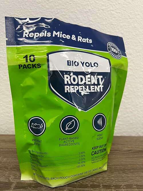 BIO YOLO Rodent Repellent Pouches – Peppermint Oil, Plant-Powered – Repels Mice, Rats & Squirrels, Mouse Repellent– Protects Indoor, Car, RV, Boat, Garage & Cabin – 10 Pouches - Image 8