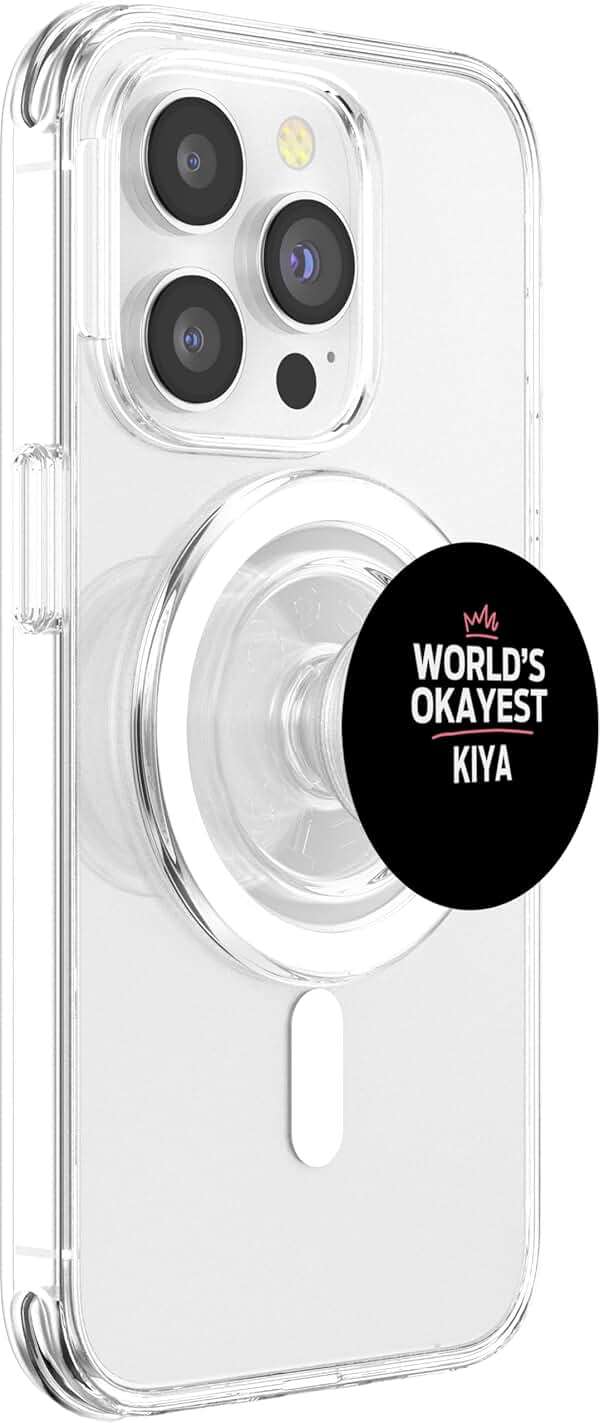 World's Okayest KIYA Funny Personalized Custom KIYA PopSockets PopGrip for MagSafe - Image 4