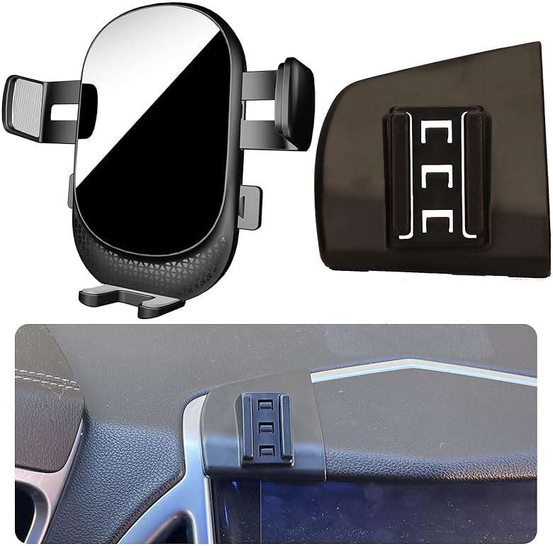 MikeHam Car Phone Holder for Cadillac SRX Auto Accessories [Only for 2013-2016 SRX] [Auto Lock Hands Free Cell Phone Mount Car fits for iPhone & All Smartphones] - Image 1