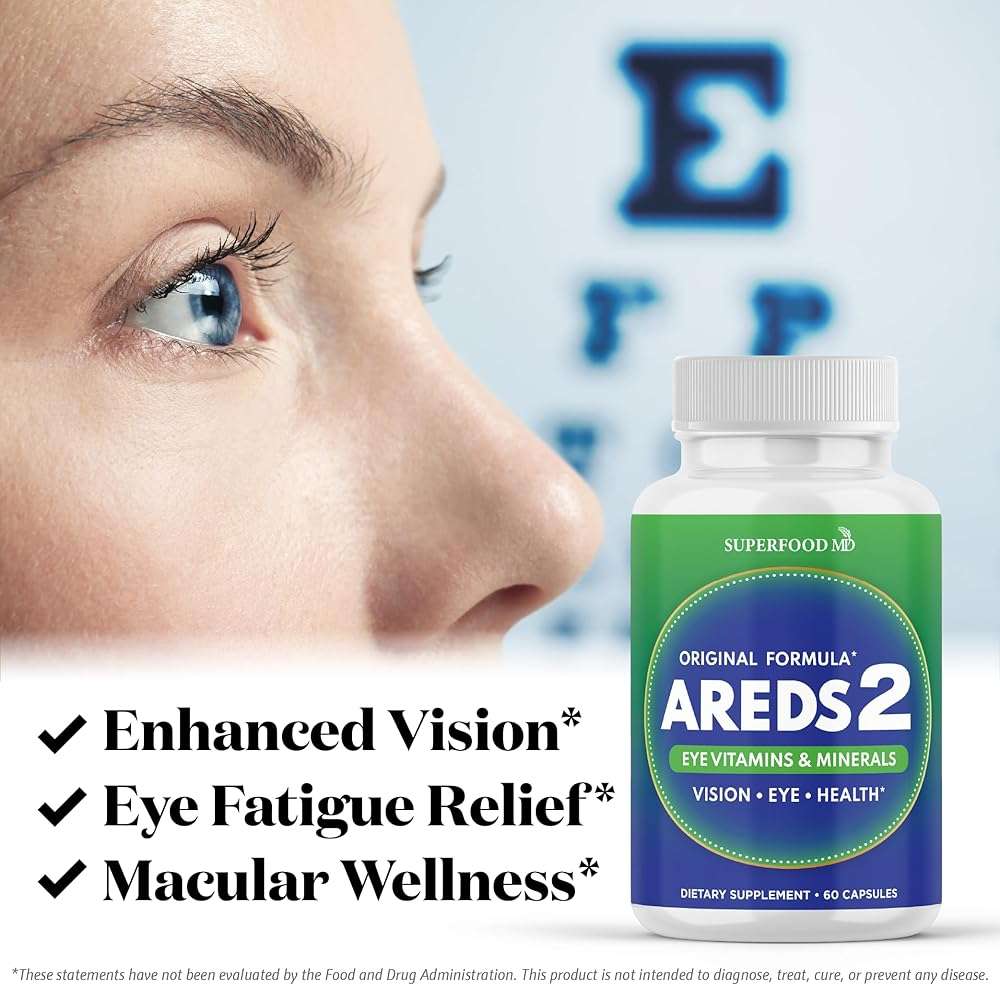AREDS 2 Eye Vitamin & Mineral Supplement, Contains Lutein, Vitamin C, Zeaxanthin, Zinc & Vitamin E, with Added Copper - 60 Count - Image 4
