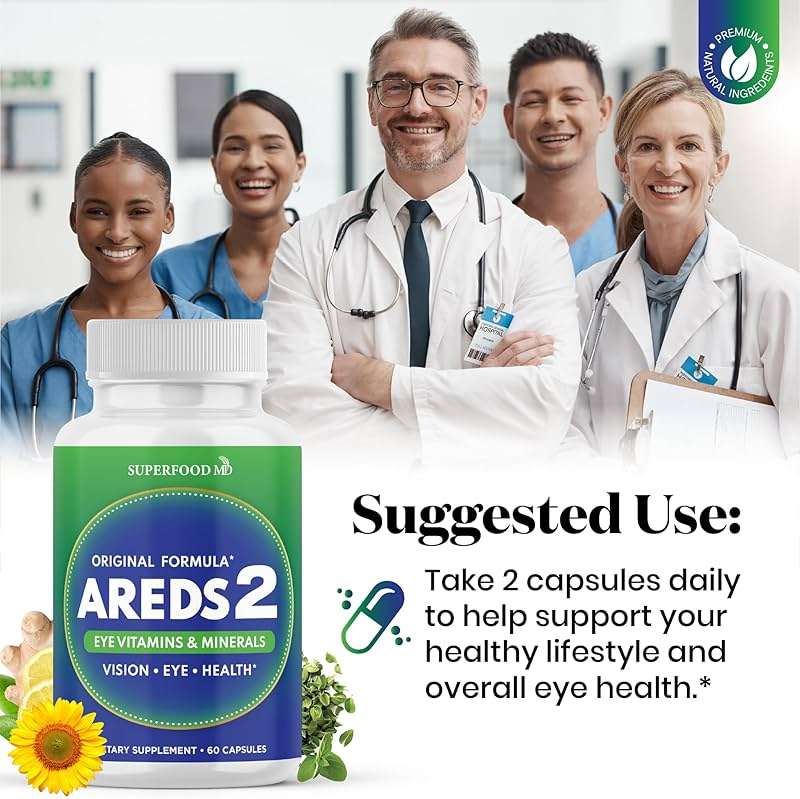 AREDS 2 Eye Vitamin & Mineral Supplement, Contains Lutein, Vitamin C, Zeaxanthin, Zinc & Vitamin E, with Added Copper - 60 Count - Image 6