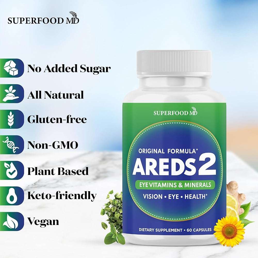 AREDS 2 Eye Vitamin & Mineral Supplement, Contains Lutein, Vitamin C, Zeaxanthin, Zinc & Vitamin E, with Added Copper - 60 Count - Image 7
