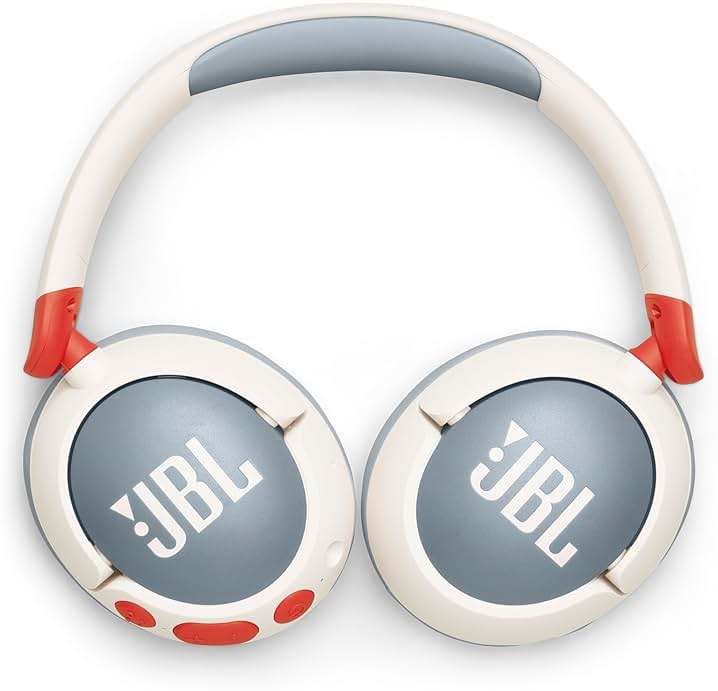 JBL Junior 470NC - Wireless Over-Ear Noise Cancelling Kids Headphones with JBL Safe Sound (<85dB), Fit for Kids, Parental Control with Customizable Volume & Playtime and 50Hr Battery Life (White) - Image 6