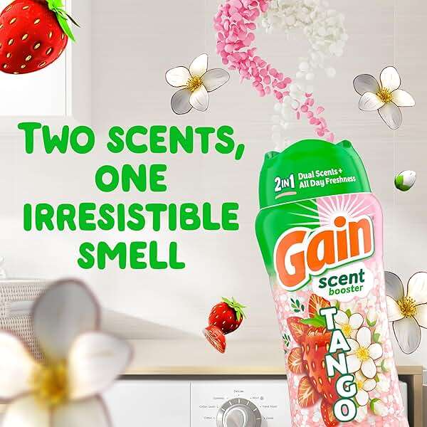 Gain Tango 2-in-1 Laundry Scent Booster Beads, Strawberry and Shea Scent, 21.1 oz, Laundry Beads with Dual Scents Plus All Day Freshness - Image 3
