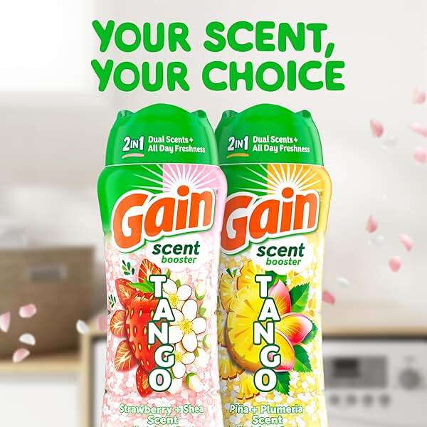 Gain Tango 2-in-1 Laundry Scent Booster Beads, Strawberry and Shea Scent, 21.1 oz, Laundry Beads with Dual Scents Plus All Day Freshness - Image 6
