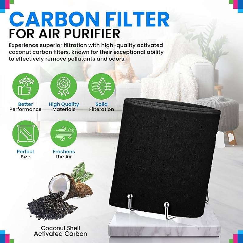 Cut to Fit Activated Carbon Filter Sheet 12” x 48” - Activated Carbon Air Filter for Air Purifiers Window AC Air Vent And More - Charcoal Filters Absorb Odors & Freshens the Air (1-Pack) - Image 2