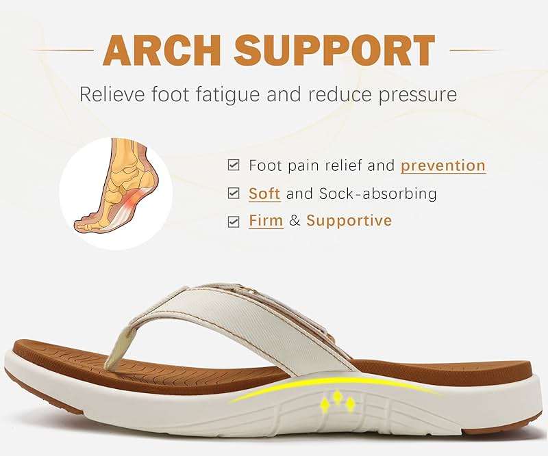 COFACE Flip Flops for Women with Arch Support Beach Thong Sandals for Woman Adjustable Fashion Orthopedic Sandal Outdoor - Image 4