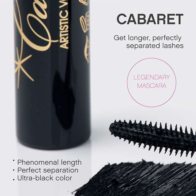 Vivienne Sabó Classic Mascara Cabaret – Volume and Length Mascara for Defined Everyday Lashes, Clean, Smudge-Resistant, Cruelty-Free, Blackest Black, Made in Italy, 0.3 fl oz - Image 2