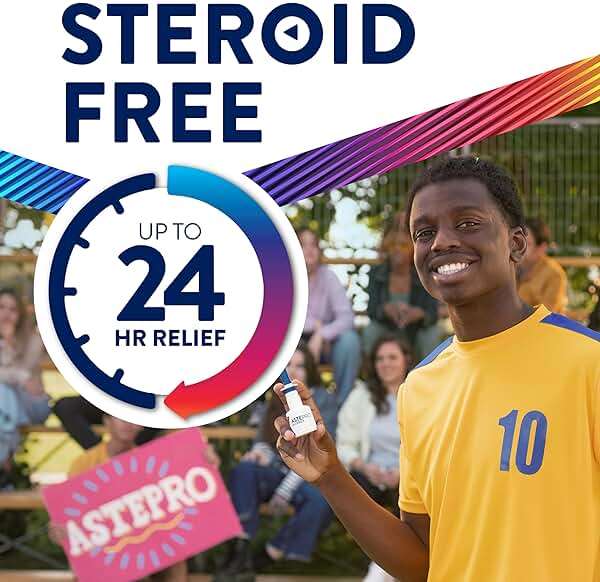 Astepro Nasal Spray and Tissue Bundle, 24-Hour Allergy Relief, Steroid-Free Azelastine HCI, Nasal Congestion, Runny & Itchy Nose, 200 Metered Sprays (Packaging May Vary) - Image 6