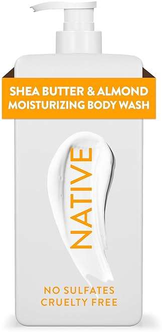 Native Moisturizing Body Wash Contains Naturally Derived Ingredients | For Women & Men, Sulfate, Paraben, & Dye Free Leaving Skin Soft and Hydrated | Shea Butter & Almond 18 oz - Image 2