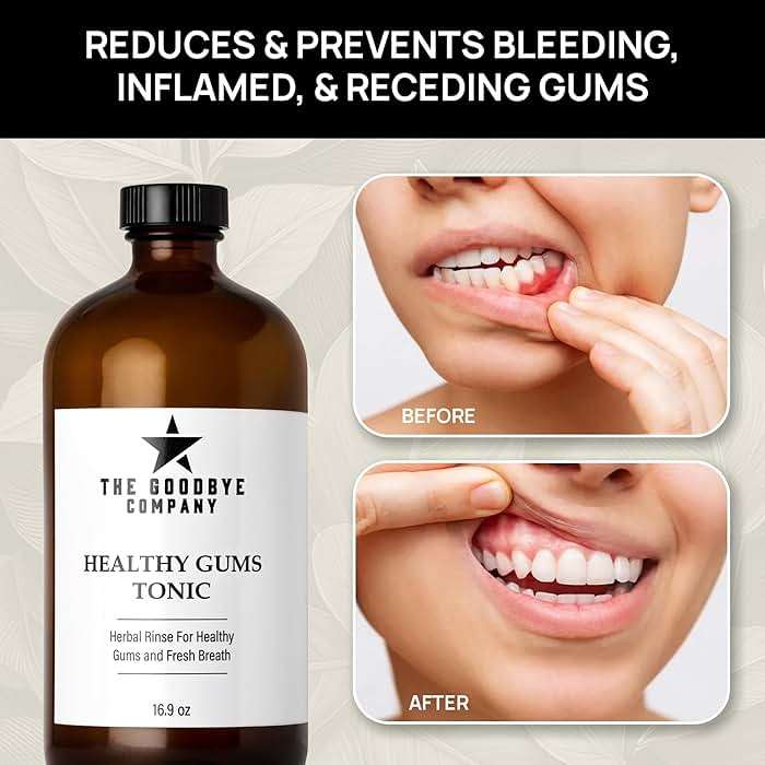The Goodbye Company Healthy Gum Rinse – Handcrafted Natural Mouthwash for Bleeding Gums, Receding Gums & Fresh Breath | Organic Herbal Blend with Essential Oils | Small Batch Made in Florida - Image 2