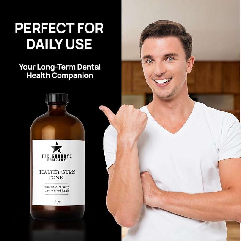 The Goodbye Company Healthy Gum Rinse – Handcrafted Natural Mouthwash for Bleeding Gums, Receding Gums & Fresh Breath | Organic Herbal Blend with Essential Oils | Small Batch Made in Florida - Image 6