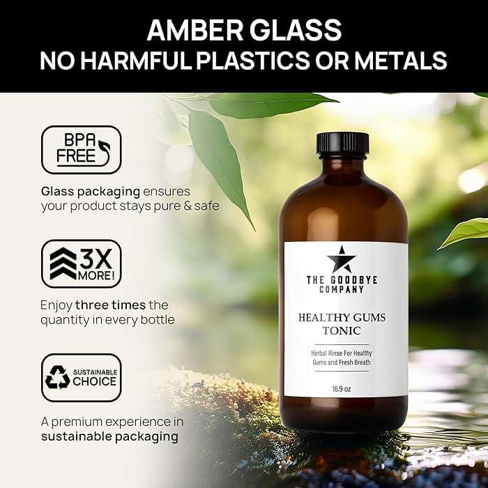 The Goodbye Company Healthy Gum Rinse – Handcrafted Natural Mouthwash for Bleeding Gums, Receding Gums & Fresh Breath | Organic Herbal Blend with Essential Oils | Small Batch Made in Florida - Image 7