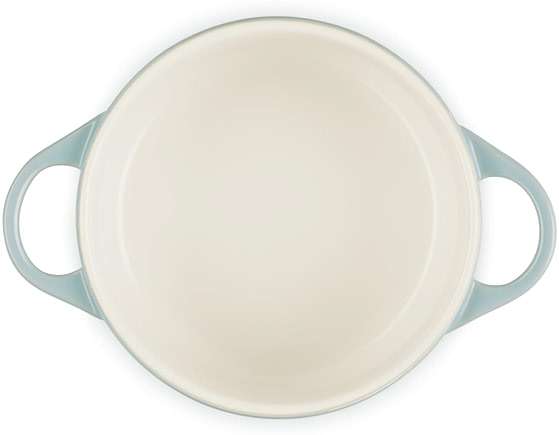 Le Creuset Stoneware Mini Round Cocotte, 24 oz., Sea Salt - Image 5