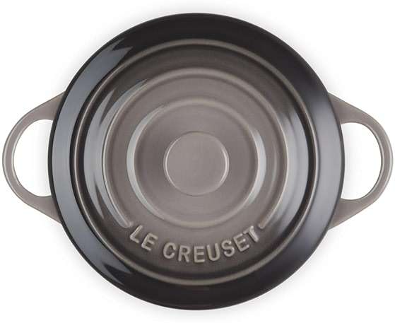 Le Creuset Stoneware Mini Round Cocotte, 24 oz., Oyster - Image 4