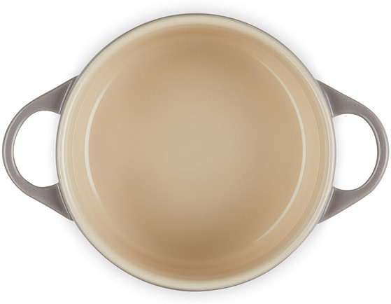 Le Creuset Stoneware Mini Round Cocotte, 24 oz., Oyster - Image 5