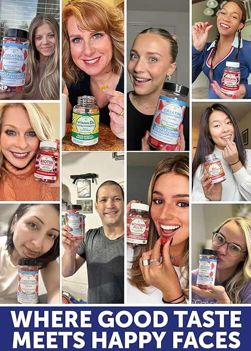 Lunakai USA Made Creatine Monohydrate Gummies for Women & Men – Vegan Creatine Gummies for Muscle & Recovery Support – Pre Workout Supplement, 60ct - Image 4