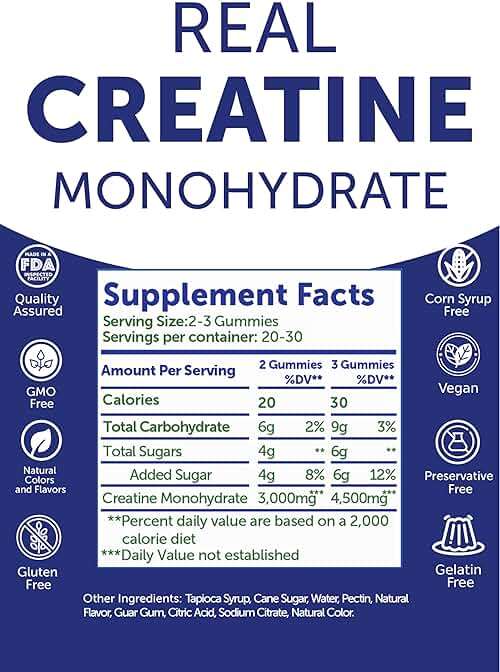 Lunakai USA Made Creatine Monohydrate Gummies for Women & Men – Vegan Creatine Gummies for Muscle & Recovery Support – Pre Workout Supplement, 60ct - Image 5