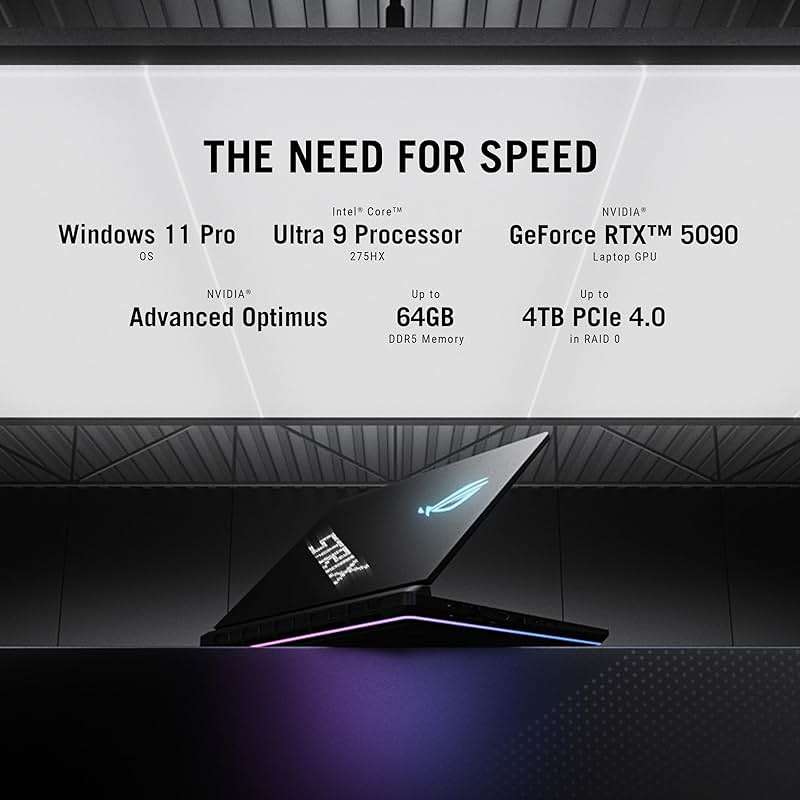 ASUS ROG Strix SCAR 18 (2025) Gaming Laptop, 18” ROG Nebula HDR 16:10 2.5K 240Hz/3ms, NVIDIA® GeForce RTX™ 5080, Intel® Core™ Ultra 9 275HX, 32GB DDR5-5600, 2TB PCIe Gen 4 SSD, Wi-Fi 7, Windows 11 Pro - Image 4