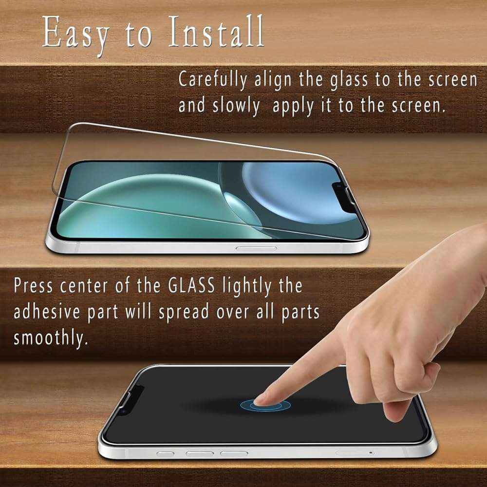 Bencuku (2 Pack) Screen Protector for iPhone 17e / iPhone 16e Tempered Glass, Anti Scratch, Bubble Free - Image 4