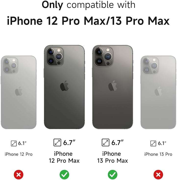 SURITCH for iPhone 13 Pro Max/12 Pro Max Case with Magnetic Camera Slide Cover and Adjustable Kickstand, Compatible with MagSafe, Shockproof Bumper Case Slim Protective Cover 6.7 Inch, Black - Image 2
