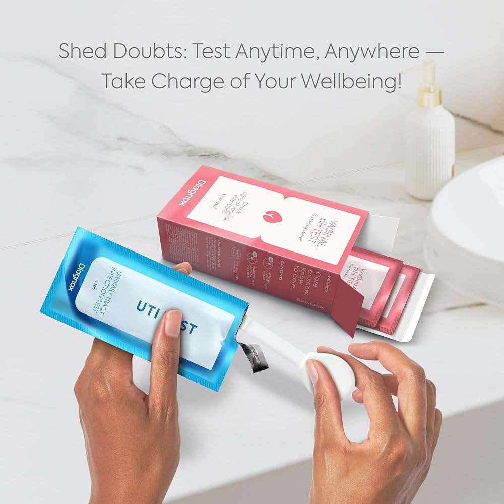 Diagnox UTI Test & Vaginal pH Test Bundle – Clinical Grade Accuracy – 3 UTI Test Strips & 3 Vaginal pH Test Strips for Women – UTI, BV, pH Balance and Yeast Infection Test Kit - Image 7