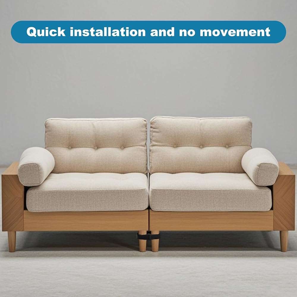 DSKMJT 6 Pack Sectional Couch Connectors to Make Sectional Stay Quick Install Tool-Free Keep Sliding Sofa in Place1 - Image 5