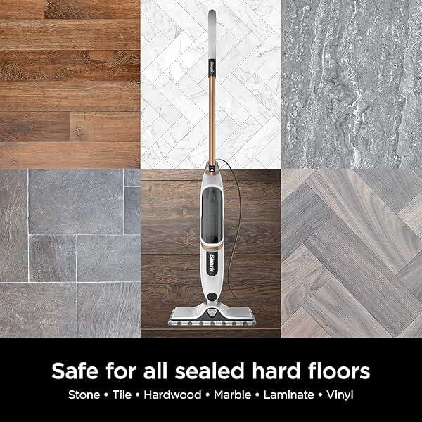 Shark SteamSpot Steam Mop with Steam Blaster Technology, 3 Steam Modes, 2 Washable Pads, XL Removable Water Tank, Lightweight, Steam Cleaner for sealed Hard Floors, Hardwood, Tile, Laminate, S2001 - Image 8