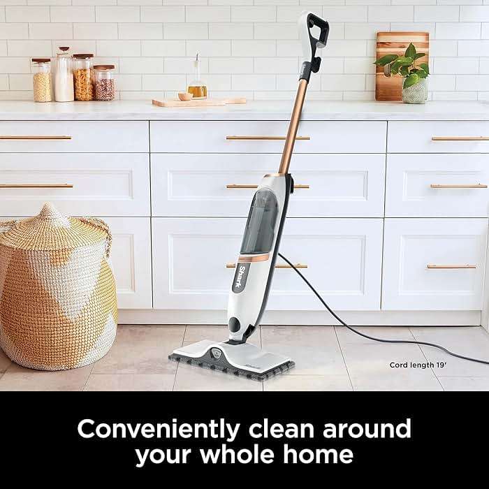 Shark SteamSpot Steam Mop with Steam Blaster Technology, 3 Steam Modes, 2 Washable Pads, XL Removable Water Tank, Lightweight, Steam Cleaner for sealed Hard Floors, Hardwood, Tile, Laminate, S2001 - Image 9