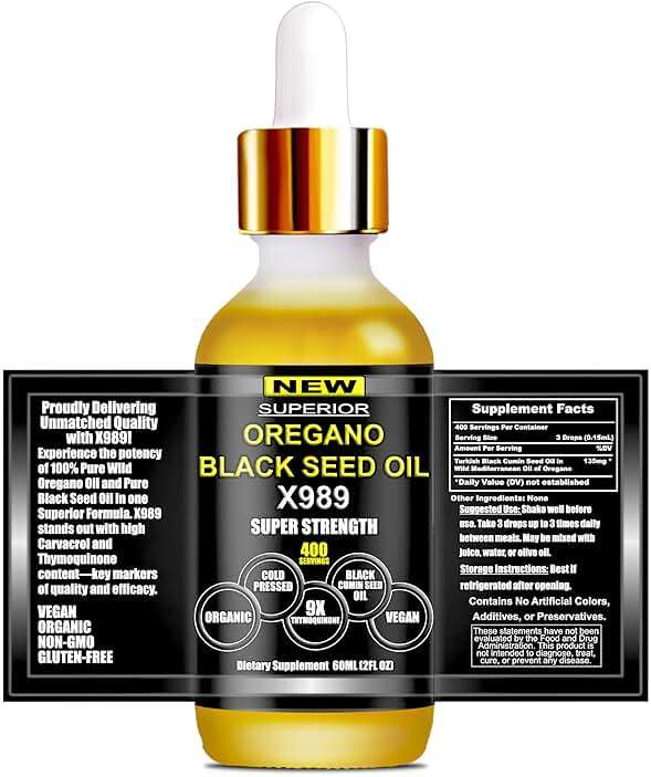 Oil Of Oregano With Black Seed Oil - 400 Servings, 2 in 1 Wild Organic Oregano Oil with Black Seed Oil for Immune & Digestive Support – Non-GMO, Gluten-Free Drops – Herbal Wellness Supplement - Image 7