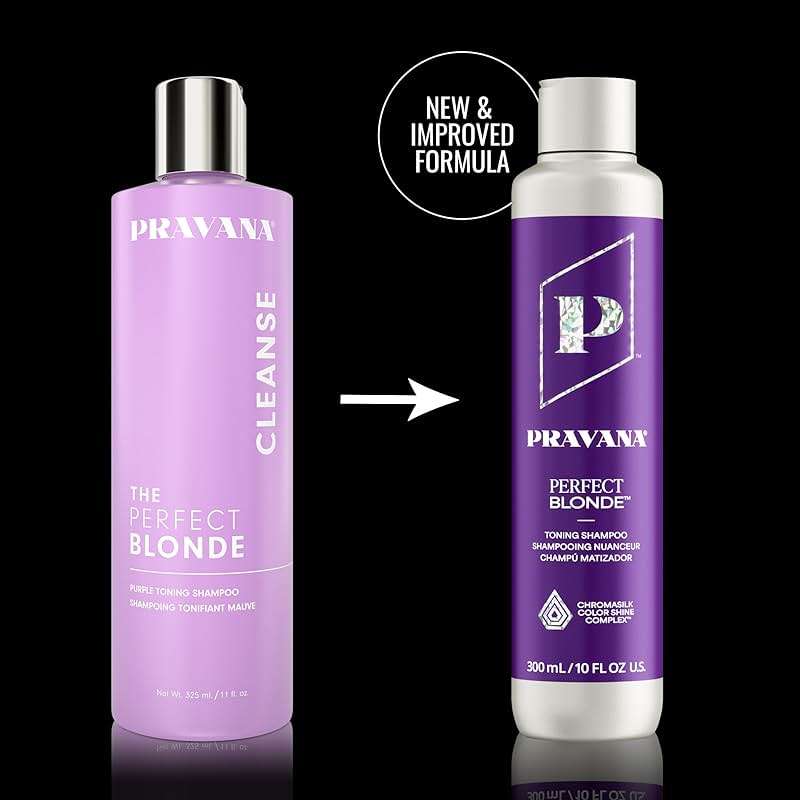 Pravana The Perfect Blonde Purple Toning Shampoo | Neutralizes Brassy, Yellow Tones | For Color Treated Hair | Chromasilk Enhances Shine & Protection | Vegan, Cruelty-Free | Paraben & Sulfate Free - Image 10