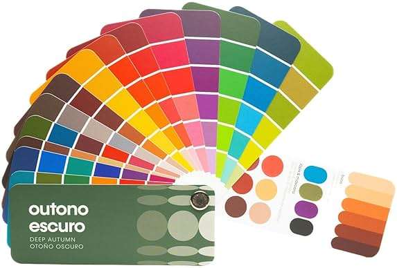 Multilingual Deep Autumn Palette Color Fan by Studio Immagine, Perfect for Smart Shopping and Outfit & Wardrobe Planning; Otono Oscuro/Outono Escuro - Image 3