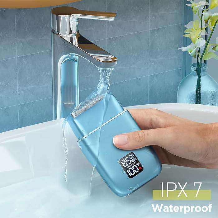 Electric Razor Electric Shaver for Men,Upgraded Foil Shaver with 3 Speeds, Double Floating Blade IPX7 Waterproof Wet/Dry LED Display USB Type C Rechargeable - Image 6
