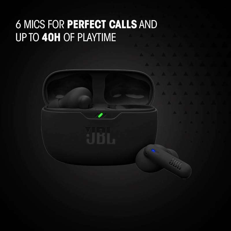 JBL Vibe Beam 2 - True Wireless Noise Cancelling Earbuds with JBL Pure Bass Sound & Smart Ambient Technology, 4mics for Crisp, Clear Calls, up to 40Hrs of Playback, IP54 Dust & Water Resistant (Pink) - Image 6