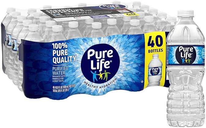 Purified Mineral Water 16.9 oz Bottles (40-Count Pack) Crisp, Clean Hydration with No Calories, No Sweeteners, and 100% Recyclable Bottles for Refreshing Everyday Hydration - Image 1